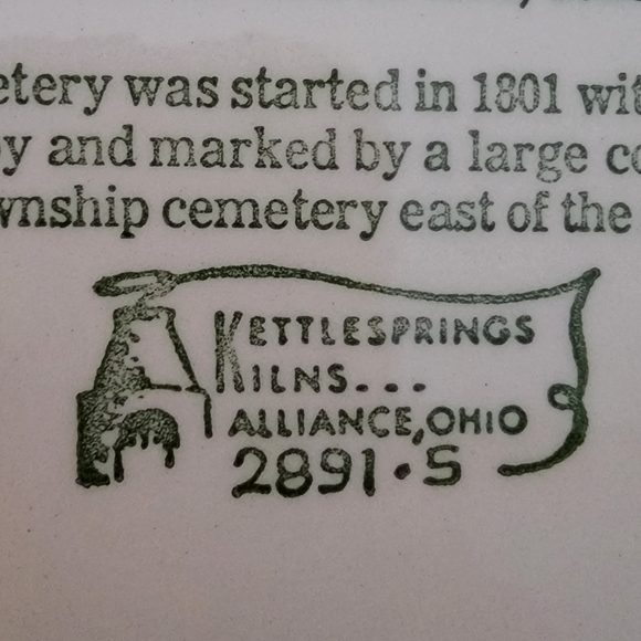 Vtg Kettlesprings Kilns Collector 10" Plate Deerfield Ohio 1776-1976 Pre-owned - Picture 8 of 11